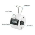 thumbnail image 3 of Uxcell Clicker Counter Hand Tally Counter Mechanical 4-Digit Number Click Pitch Counter White 2Pack, 3 of 5