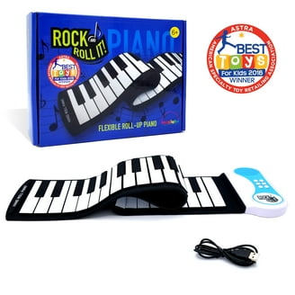 MukikiM Rock and Roll Rainbow Piano - Portable & Flexible Keyboard
