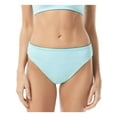 thumbnail image 3 of VINCE CAMUTO SWIM Women's Teal Stretch Lined Reversible Full Coverage High Leg Swimsuit Bottom M, 3 of 4