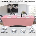 thumbnail image 2 of Uralili Pink Fitted Table Cover Elastic Spandex Tablecloth 6 ft Bed Table Clothes, 2 of 8