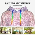 thumbnail image 6 of Hoodies for Women - Pastel Glitter Gradient Comfrt Colour Drawstring Women'S Fashion Hoodies & Sweatshirts, Fall Outfits Clothes for Women 2024 Pullover with Kangaroo Pocket, 6 of 7