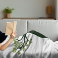 thumbnail image 3 of Tree Soft Flannel Fleece Blanket, Nature Garden Art Themed Illustration of Baobab Plant Exotic Endemic Botany, Cozy Plush for Indoor and Outdoor Use, 50" x 60", Green and Olive Green, by Ambesonne, 3 of 5