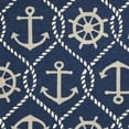 thumbnail image 4 of 2' x 3' UV treated Polypropylene Navy Accent Rug, 4 of 5
