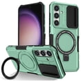 thumbnail image 1 of Pour Samsung Galaxy S24 Étui Compatible avec MagSafe PC+TPU Étui de Téléphone avec Couvercle d'Objectif, 1 of 5