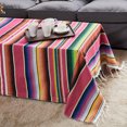 thumbnail image 4 of RoamHome Multifunctional Reversible Tablecloth Blanket with Fringe - Lightweight Picnic Mat & Sofa Throw for Party Decoration, Beach Towel Alternative (4 Sizes), 4 of 6