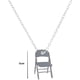 thumbnail image 3 of Xihbxyly Ofertas de iluminación Collar de silla plegable, collar de silla deportiva, collar de silla de campaña, collar de silla pequeña con respaldo de metal, 3 of 5