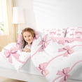 thumbnail image 2 of Feelyou Initial F Twin Comforter Sets, Watercolor Bow Bedding Set, 2pcs, 2 of 6