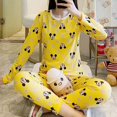 thumbnail image 1 of 2023 Sanrio Hello Kitty pantalones Anime Doraemon pijamas finos de felpa moda cómoda cuello redondo cálido conjunto de ropa de dormir Otoño/Invierno, 1 of 4
