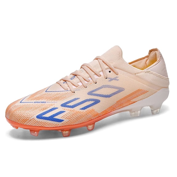Yiomxhi Low-Top Soccer Cleats for Men, Adult Younth Lightweight Football Shoes with Ankle Support, Breathable Outdoor Turf Cleats for Training and Matches, Long Studs and Short Studs