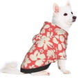 thumbnail image 2 of Fotbe Beige Flowers Sudadera con Estampado para Perros Pequeños – Suéter con Capucha para Mascotas, Tela Suave de Forro Polar con Bolsillo-Small, 2 of 7