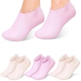 thumbnail image 1 of 4 pares de calcetines de silicona calcetines hidratantes calcetines de silicona para pies calcetines hidratantes calcetines de belleza para mujeres, 1 of 6
