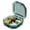 🥝 Green_Base#1082, variant on Airtight Pill Organizer Box Waterproof Travel Medicine Case for Daily Supplement Storage