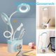 thumbnail image 5 of Desk Lamp Kids with Small Fan LED Cute Reading Student Study Battery Operated USB Rechargeable Computer Dimmable Eye-Caring Lamp for Home Office Dorm, 5 of 5