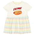 thumbnail image 3 of Inktastic Im One Hot Dog First Birthday Girls Baby Dress, 3 of 5