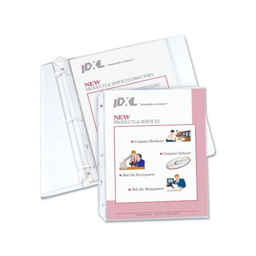 Heavyweight Polypropylene Sheet Protectors Non-Glare, 2", 11 x 8 1/2, 100/BX