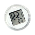 thumbnail image 1 of maskred Dashboard Clock ABS Electronic Component Multipurpose Car Supplies Waterproof Craftsmanship Adhesive Watch Digital Timer White 1Set, 1 of 6