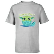 Star Wars The Mandalorian Grogu "Eggstra Cute!" Easter Egg - Short Sleeve T-Shirt for Kids - Customized-Athletic Heather