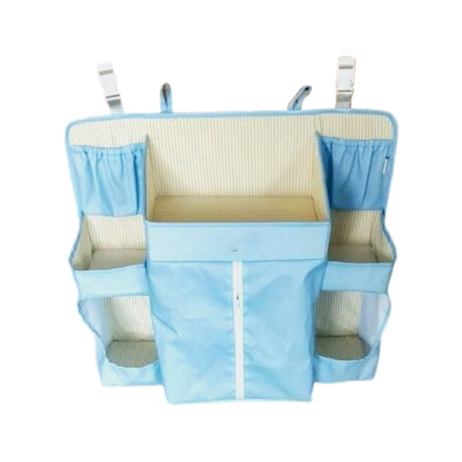 Multifunctional Washable Diaper Hanging Bag, Multiple Layer Baby Bed Diaper Stacker Organizer for Toy Diapers Essential for Bedroom Bathroom Office Kitchen