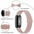 thumbnail image 4 of Elastic Nylon Watch Strap For Fitbit Inspire 3 inspire 2 Band Adjustable Wristband For Fitbit Ace 2 3 Strap Replacement Bracelet starlight, 4 of 6