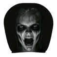 thumbnail image 2 of Ghost Face Headrest Covers, Scary Face Printing Auto Seat Car Headrest Protector, Car Headrest with Glowing-Eye Effects, Universal for Car Interior Vehicle Truck SUV for Halloween Decor, 2 of 6