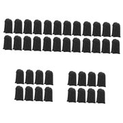 40 Pairs Game Finger Stall Thumb Protector Gamer Thumb Protector Finger Covers Finger Sleeves for Gaming Finger Cover Finger Gloves for Gaming Fiber Finger Cover Black Gloves Nylon