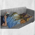 thumbnail image 6 of Cactus Soft Flannel Fleece Blanket, Photo of Nature Desert Cactus with Spikes and Mountains Open Clear Sky Image Print, Cozy Plush for Indoor and Outdoor Use, 50" x 70", Multicolor, by Ambesonne, 6 of 6