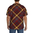 thumbnail image 3 of Easygdp Buffalo Check Plaid Mens Short Sleeve Button Down,Cuban Shirts for Men，Men's Casual Short-Sleeved Shirt-Medium, 3 of 5