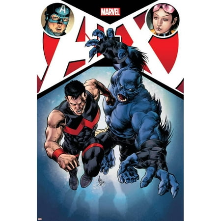 A+X #12 Cover: Captain America, Jubilee, Wonder Man, Beast Poster Wall Art By Mike (The Best Wall Art)