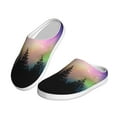 thumbnail image 2 of Kdxio Northern Lights Women's Men's Slippers Plush Slip-On House Slipper for Winter Indoor Soft Cushion Non-slip Fluffy Slides Slippers-46/47, 2 of 7
