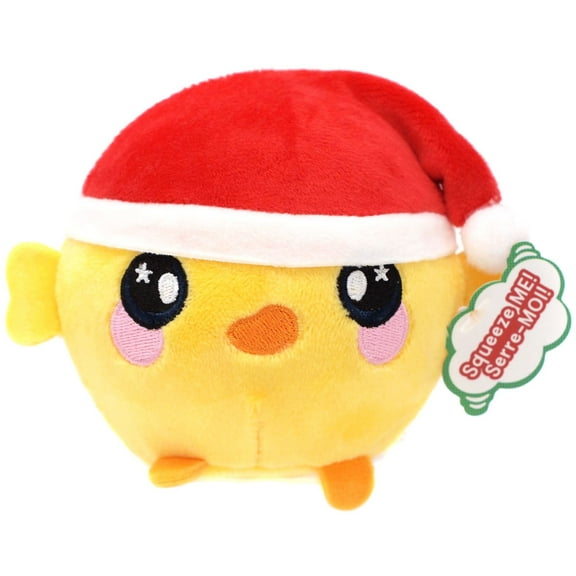 Squeezamals Holiday Series Holly Chick Plush