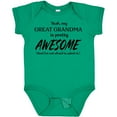 thumbnail image 3 of Inktastic Yeah My Great Grandma is Pretty Awesome Boys or Girls Baby Bodysuit, 3 of 5