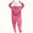 thumbnail image 6 of AUNVITO Unisex Adult Bear Print Fleece Pajamas Onesie with Pocket Cozy and Warm Winter Sleepwear, 6 of 8