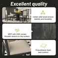 thumbnail image 3 of EUROCO 5-Piece Dining Table Set for 4,Round Kitchen Extendable Dining Table with 4 Dining Upholstered Chairs and Wooden Frame,Dining Room Table Set for Small Space,Living Room,Black, 3 of 8