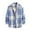 Blue, variant on Xzbqbs Men's Flannel Shirts Long Sleeve Casual Plaid Button Down Lapel Shirt Fashion Lightweight Collared Classic Shirts for Men