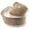 Flocked Natural, variant on 2.5" Jute Burlap Non-Wired Ribbon Rustic Natural 25 Yards