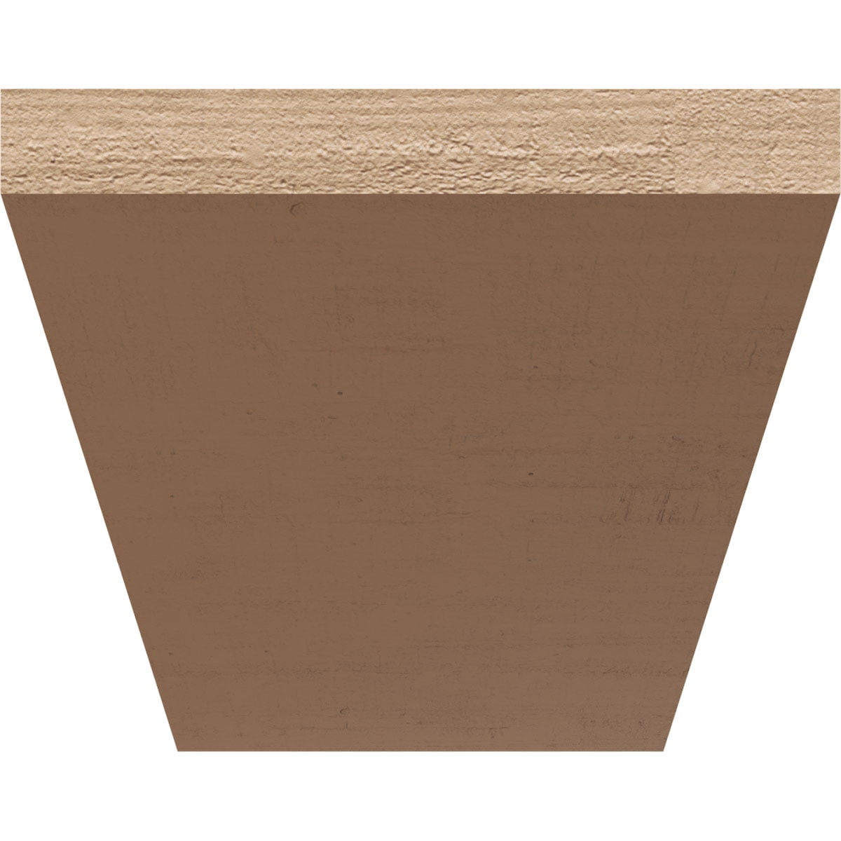 10"W x 20"D x 10"H Wide Concord Rough Cedar Woodgrain TimberThane Corbel, Primed Tan