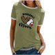 thumbnail image 2 of Fiudx Camisas de Mujer Blusa Holgada de Manga Corta con Cuello Redondo y Manga Abombada para Mujer, 2 of 6