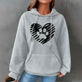 thumbnail image 2 of Hoodies Woman Autumn Winter Hoodie Sweatshirt Pullover Tops Long Sleeved Comfortable, 2 of 5