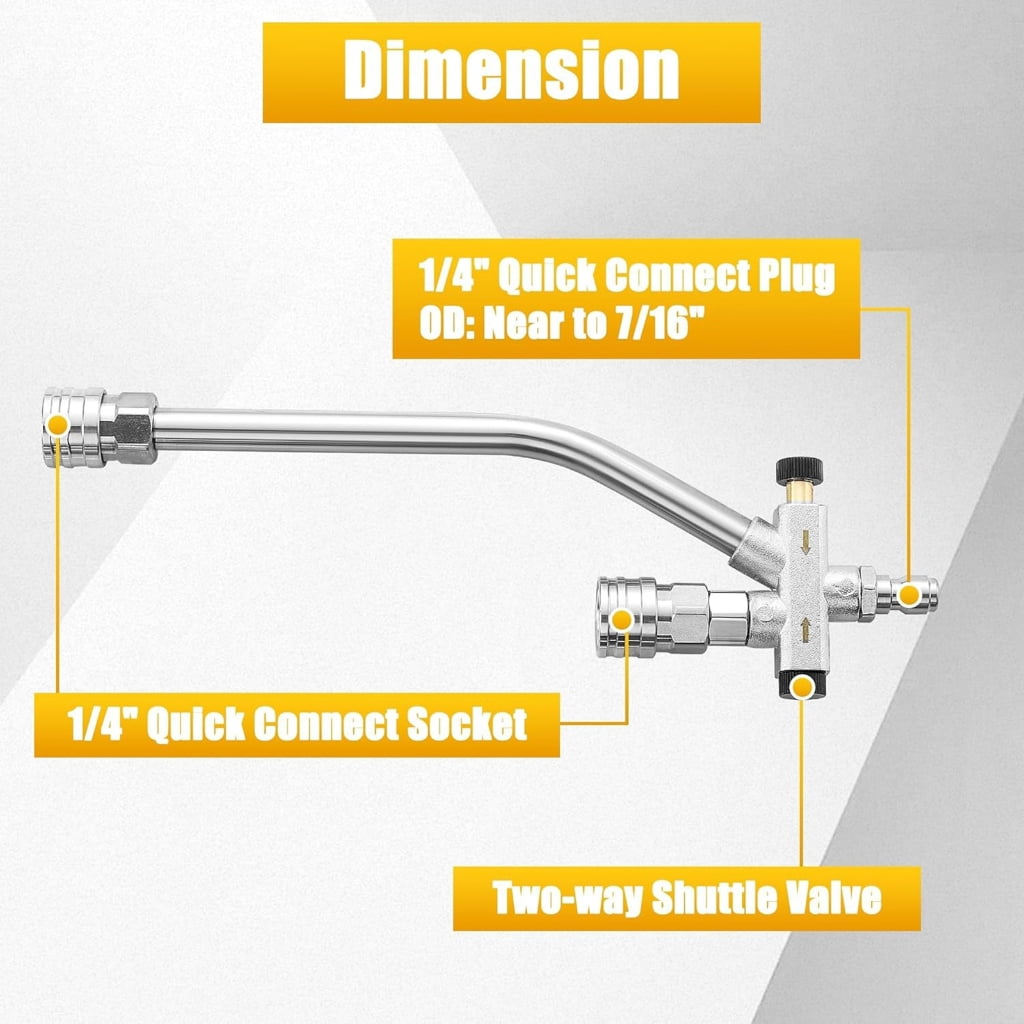 Miiottaa Washer Foam Sprayer For Car Washing And Detailing Foam Cannons 1/4 Thread