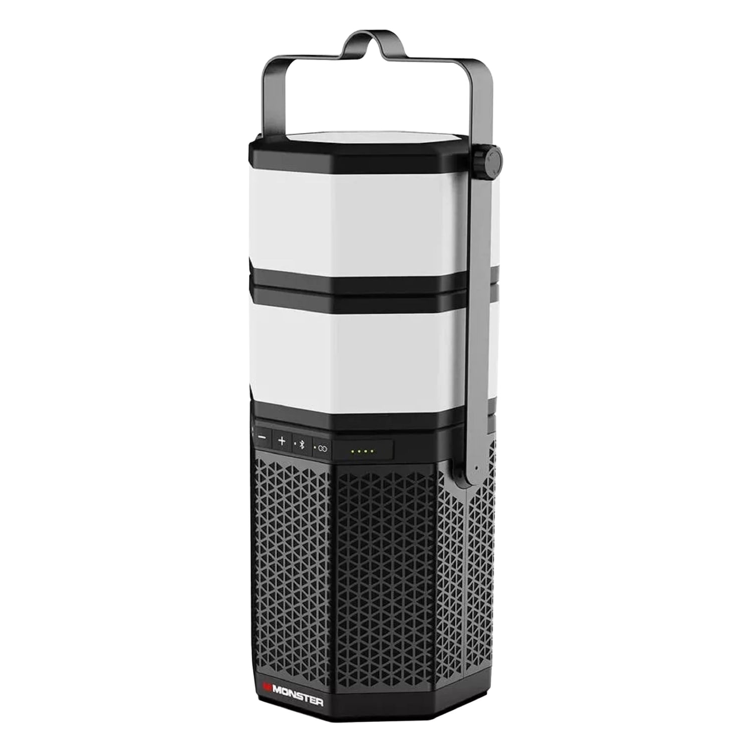 Monster 20-Watt LUNA Portable Rechargeable Bluetooth Speaker with Detachable Lights, 360° Sound, IPX5 Water-Resistant, up to 10 Hours Battery Life