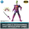 thumbnail image 4 of DC Comics, Batman Battle Clash 6-inch Ninja Strike The Joker Action Figure, for Ages 3 and up, 4 of 8