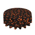 thumbnail image 2 of XMXT Waterproof Table Cloth, Halloween Ghost Faces Pattern Polyester Round Tablecloth for Dining Party Decor, 60 inches, 2 of 8