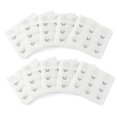 thumbnail image 1 of Señora 5Pcs 3 Gancho De 3 Filas Longitud Ajustable Correa Del Sujetador Extensor Ganchos De Hebilla Blanco Puro 10Pcs Una Talla, 1 of 5