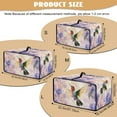 thumbnail image 7 of Renewold Toaster Oven Protector Washable Dustproof Convection Oven Air Fryer Protective Case Polyester Small Appliance Cover Home Decoration, 20.5 x 16.5 x 10 Inches, Hummingbird Hydrangea Violet, 7 of 7