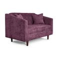 thumbnail image 4 of Sala 3-2 Makora Modelo Ivanka Velvet Morado, 4 of 9