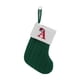 thumbnail image 1 of Alfombrilla tejida calcetines con letras bordadas bolsa regalo de Navidad verde para niños bolsa de caramelos regalo de cumpleaños, calcetines de lana, hosiery infantil, alfombrilla de, 1 of 9