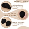 thumbnail image 4 of 1Set 10Pcs EVA Cloth Teardrop Fascinator Hat Base for Millinery Black 127x100x5mm, 4 of 6