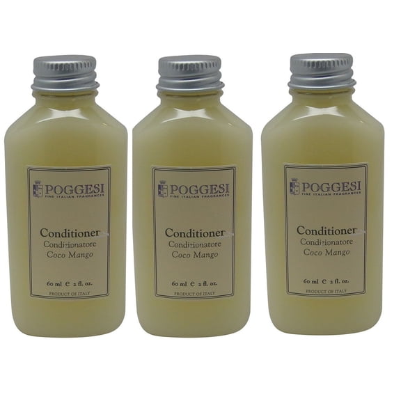 Poggesi Coco Mango Conditioner Lot of 3 each 2oz Bottles. Total of 6oz