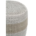 thumbnail image 4 of Pemberly Row Contemporary Barrel-Shaped Rope Accent Table in Taupe Gray, 4 of 4