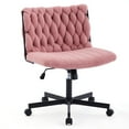 thumbnail image 1 of Ergonomic Extra Wide Office Chair with Cross-Back Design, Adjustable Height & 360° Swivel Casters, Modern Comfortable Desk Chair for Home Office, 300 LBS Capacity, 1 of 6